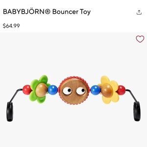 BabyBjorn Colorful Bouncer Toy with Red, Blue, Green, Yellow